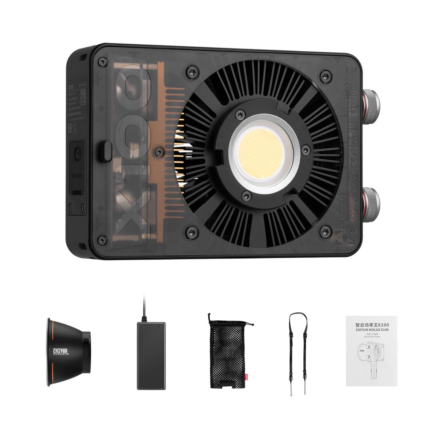Zhiyun-Tech-MOLUS-X100-Bi-Color-Pocket-COB-Monolight-Online-Buy-Mumbai-India - Hey Jimmy